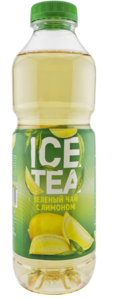Напиток Холодный чай зеленый со вкусом лимона безалкогольный негазированный 0,9л