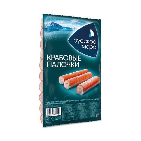 Крабовые палочки Русское Море охлажденные 200г