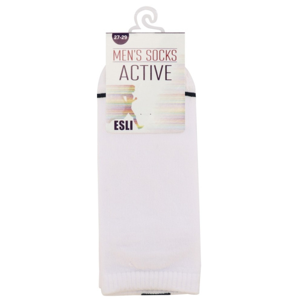 Носки мужские E ACTIVE белые р.27-29