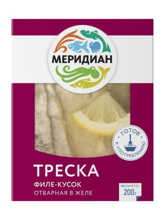 ТРЕСКА ОТВАРНАЯ В ЖЕЛЕ 200г