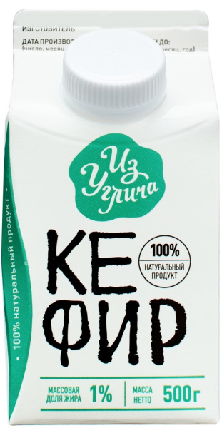 Кефир из Углича 1% 500г