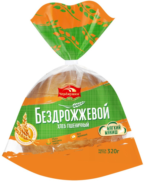 Хлеб Черемушки Бездрожжевой нарезка 320г