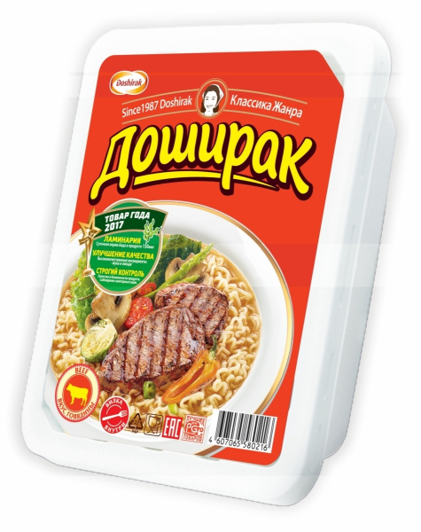 Лапша Доширак говяжья 90г