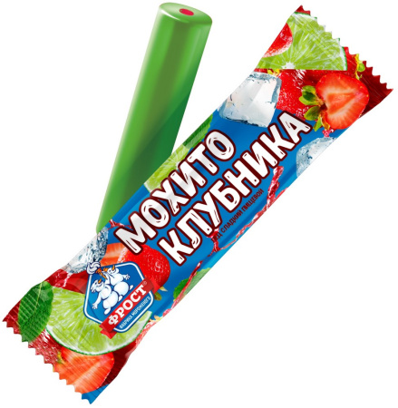 Фруктовый лед Мохито-клубника 60г РосФрост