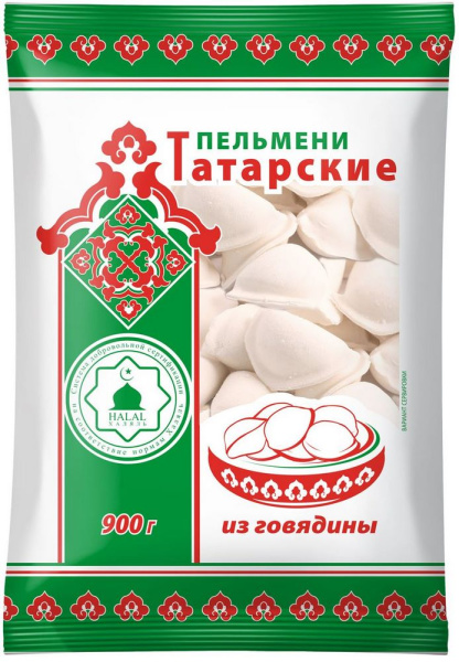 Пельмени Татарские Халяль Ложкарёв 900г