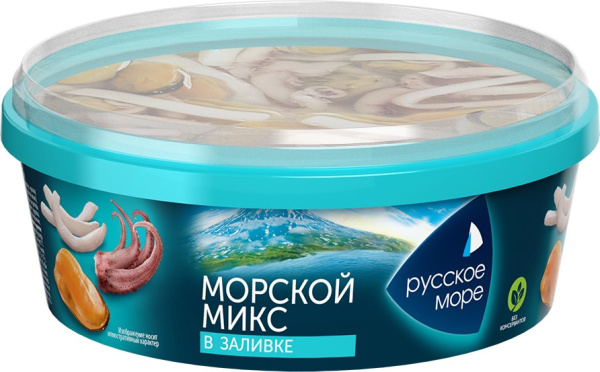 Коктейль из морепродуктов в заливке Морской микс Русское море 300г